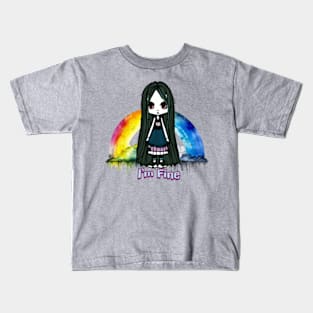 Anime Under the rainbow Kids T-Shirt